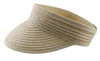 Sun-Visor-Hat For Kids Foldable Straw-Beach-Hat Baby-Girls Summer Upf 50+ Sun-Hat Beige