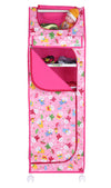 Flipzon Baby Wardrobe Plastic Multipurpose 6 Shelve, Foldable, (Unbreakable Material) (Rabbit Pattern  Pink)