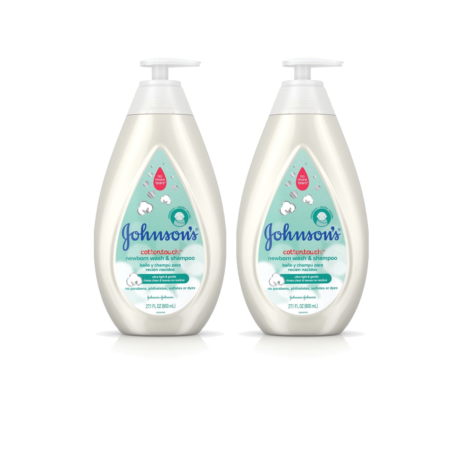 Johnson'S Cottontouch Newborn Baby Wash & Shampoo With No More Tears, Hypoallergenic And Paraben-Free Moisturization For Sensiti