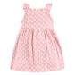 Hudson Baby Baby Girls Cotton Dresses, Peace Love And Flowers, 4T