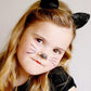 Zoonai Girls Glitter Cat Ears Headband Cute Hair Band Halloween Christmas Cosplay Party Costume