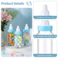 48 Pcs 4.5 Inch Baby Bottle Shower Favor Mini Plastic Candy Bottle Baby Shower Fillable Feeding Candy Box For Party Boy Girl Bir