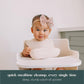 Ava + Oliver Waterproof Silicone Bib Set With Adjustable Neck Closure - Durable Silicone Bibs For Babies - Set Of 2 (Coconut Con