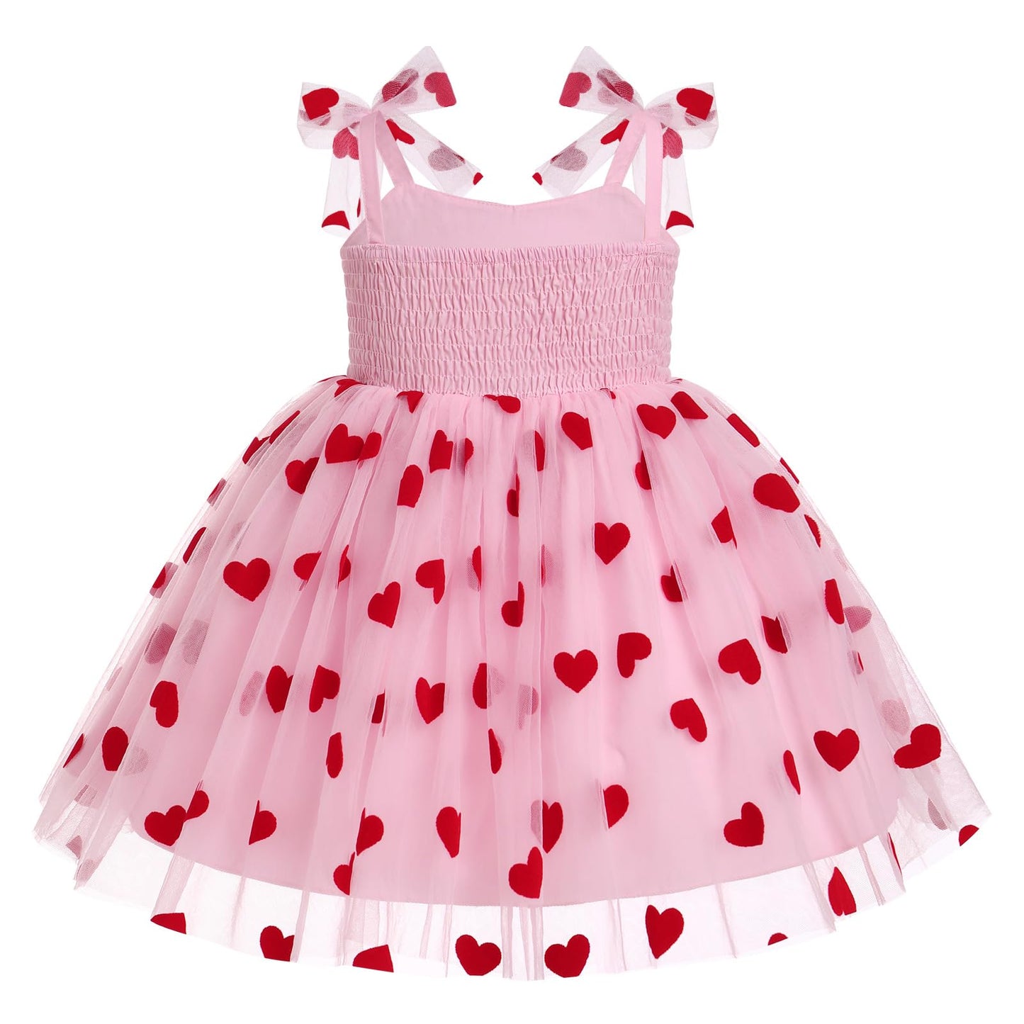 Girl Valentine'S Day Outfit: Toddler Baby Girls Tutu Dress Flower Sleeveless Backless Pageant Princess Birthday Party Dresses Se