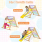 Honey Joy Triangle Climber With Ramp, Indoor Kids Climbing Triangle Ladder For Daycare, Gym & Playground, Folding Wooden Montess