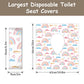 Deeki 40 Pack Xl Toilet Seat Covers Disposable, Safe No-Slip Waterproof Covers For Kids Toddlers Use In Potty Training Public Re