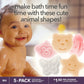 Konjac Baby Sponge For Bathing | Natural Cute Shapes | Kids Bath Sponges For Infants | Toddler Bath Time | Safe Organic Plant-Ba