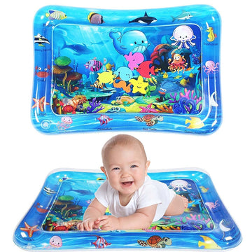Episkey Baby Kids Water Play Mat Toys Inflatable Tummy Time Leak-Proof Water Play Mat, Fun Activity Play Center Indoor And Outdo