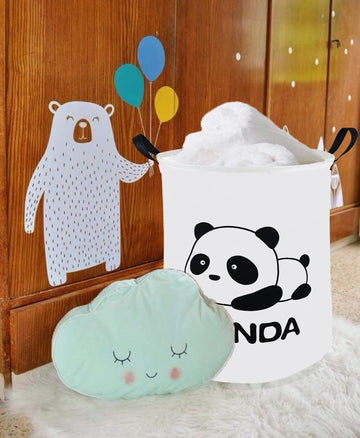 Acmuuni 19.7' Inch Round Kids Laundry Clothes Hamper Laundry Basket With Handles,Baby Toys Storage Organizer Bins Laundry Gift