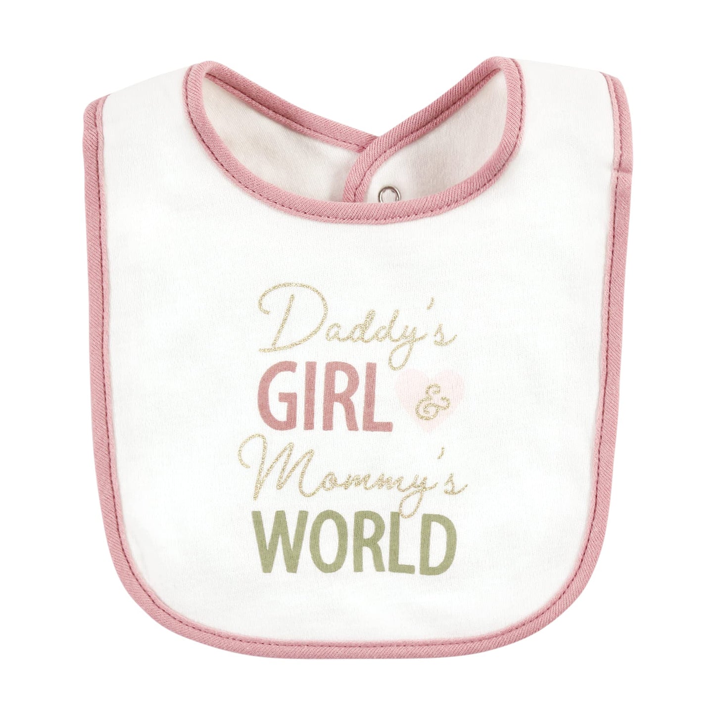 Hudson Baby Unisex Baby Cotton Bibs, Dream Come True, One Size