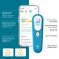 Kinsa Quickscan Smart Thermometer - No-Touch, Contactless Digital Forehead Thermometer For Babies, Kids, Adults - Works With A S
