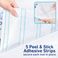 Graco Baby Disposable Stick-On Placemats, 4 Subtle Designs (10 Each), 12'X18' Sticky Placemats With Adhesive Strips For Baby L