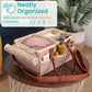 Home For Each Baby Diaper Caddy Organizer With Lid, Multiple Compartments Baby Caddy, Waterproof Diaper Tote Bag For Infants, Tr