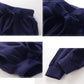T.H.L.S Toddler Baby Boys Girls Sweatpants Cotton Active Jogger Pants With Pockets 3 Pack Grey Blue Black