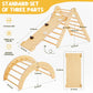 Beright 5 In1 Pikler Triangle Gym, Foldable Climbing Triangle Ladder Toys With Ramp, Indoor Climbing Toys For Kids, Play Gym, Ar