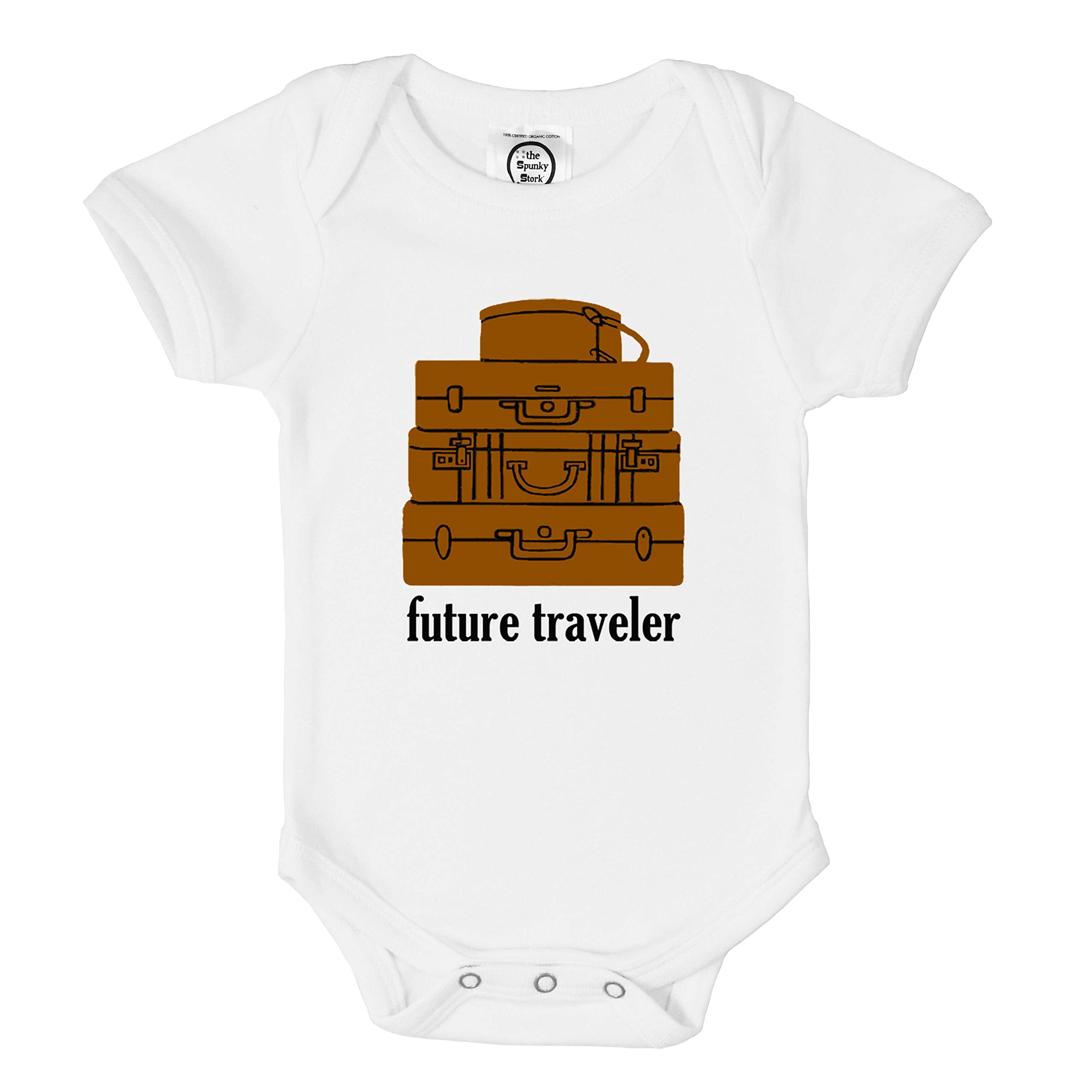 The Spunky Stork Baby Future World Traveler Newborn Organic Bodysuit ( – Cutebab WBBAPB07HKWNQ2Q