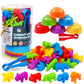 Skrtuan Counting Animal Montessori Toys for 3 4 5 Years Old Boys Girls, Matching Games Sensory Toys Fine Motor Skills Easter Bas