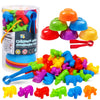 Skrtuan Counting Animal Montessori Toys for 3 4 5 Years Old Boys Girls, Matching Games Sensory Toys Fine Motor Skills Easter Bas