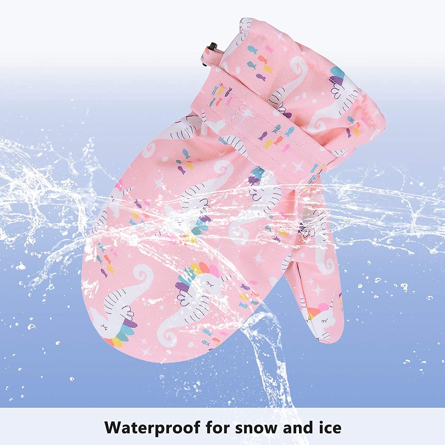 American Trends Baby Mittens Winter Toddler Gloves For Boy Girl Waterproof Ski Mittens Warm Fleece Toddler Mittens Toddler Chris