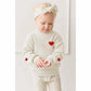 Boutikome Valentines Day Sweater Toddler Baby Girl Boy Heart Shirts Embroidery Knit Tops Spring Clothes Warm Winter Pullover(Whi
