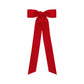 Wee Ones Girls' Mini Grosgrain Bowtie with Knot Wrap and Stream Tails, 8 Streamer, Red