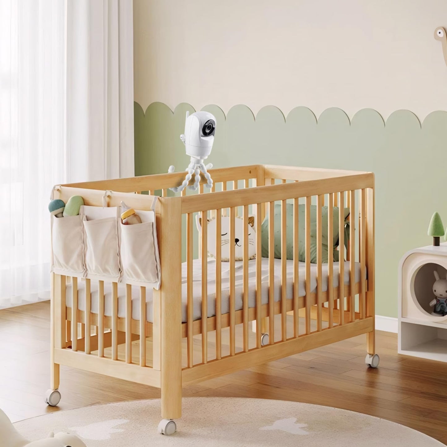 Adjustable Baby Monitor Mount For Vtech Vm901/Vm924/Vm928/Vm923/Rm7764/Rm5764/Rm5754 Baby Monitor, Flexible Tripod Holder For Cr