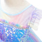 Dressy Daisy Unicorn Birthday Rainbow Tulle Dress Princess Costume Fancy Party Outfit For Toddler Girls Size 2T 3T
