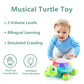 iPlay, iLearn Baby Musical Turtle Toy, Infant Crawling Toys Light Sound, Toddler Spanish English Bilingual Learning Educational,