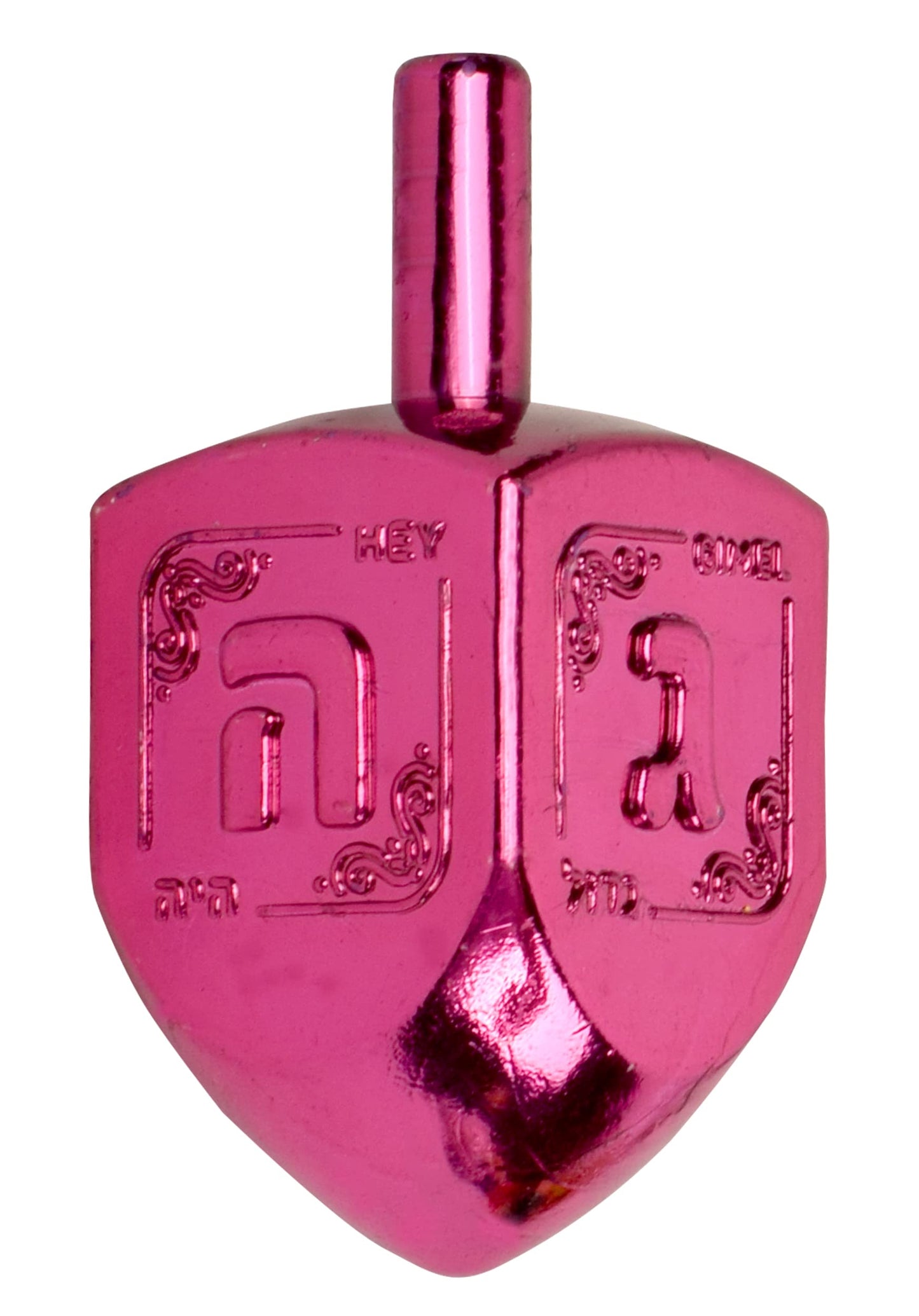 Izzy 'N' Dizzy Hanukkah Dreidels - Multi Color Metallic Dreidel - 4 Pack Medium