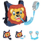 Toddlers Leash + Anti Lost Wrist Link Child Kids Safety Harness Kids Walking Wristband Assistant Strap Belt For Boys Pink Christ