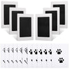 Outus Baby Inkless Handprint And Footprint Kit 6 Safe Hand And Foot Ink Pad Clean Touch Paw Print Stamp And 12 Card For Newborn