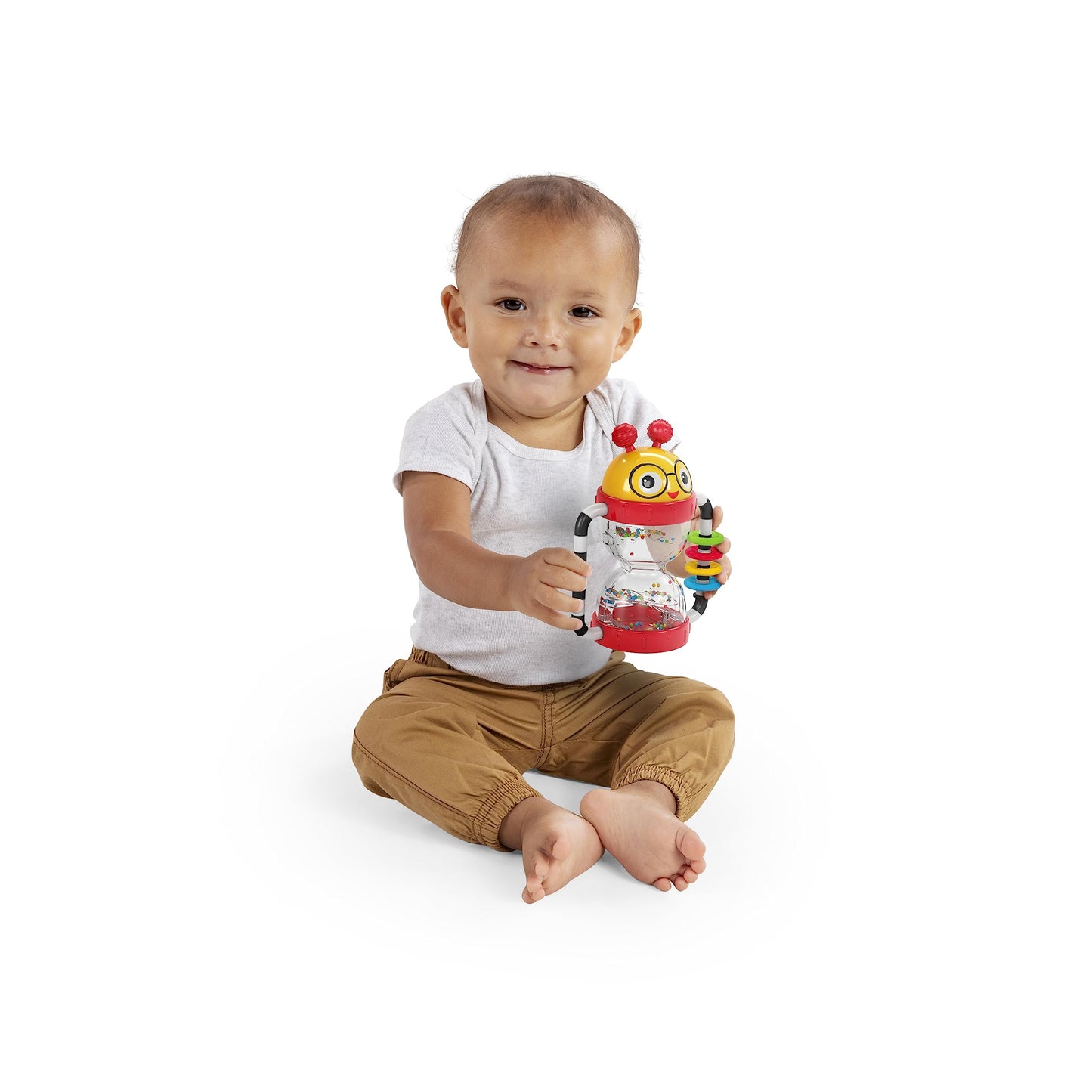 Baby Einstein Cals Sensory Shake-up Developmental Activity Rattle Toy, BPA Free, for Infants Ages 3 Months and up