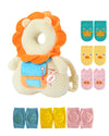 Head Safety Protector Pad For Baby Toddler Walker,Infant Talking Head Protection Backpack Cushion (Z Yellow Lion Sets)