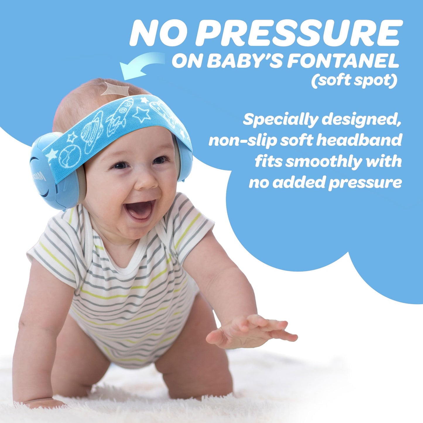 Mack'S Baby Muffs | Baby Ear Muffs Noise Protection | High Nrr - 17 Decibels | Noise Cancelling Headphones For Babies & Toddlers