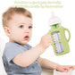 Huakener 4 Pack Silicone Sleeves With Handles For Dr Brown Baby Bottles, Anti Breakage Baby Bottles Holder, Compatible Dr Brown