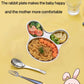Stainless Steel Children Dinner Plate Divided Meal Tray Sections Dinner Dish For Babies, Toddlers And Kids Eating Tray Easter Bu