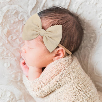 Yanjie 4.5'' Baby Girls Soft Nylon Headbands Newborn Bows Handmade Hairbands Hair Accessories For Newborn Infant Toddler Kids 16