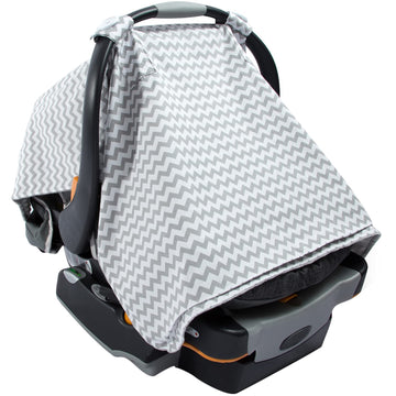Car Seat Covers For Babies - Original Design Nursing Cover - Privacy Scarf Blanket Best For Breastfeeding Baby Infant Boys & Gir
