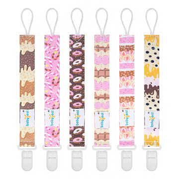 Babygoal Pacifier Clips, 6 Pack Binky Paci Holder And Leash For Boys And Girls Fits For Most Pacifier, Binkie Styles & Baby Teet