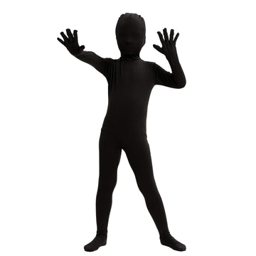 Spooktacular Creations Boy Black Shadow Demon Costume, Halloween Bodysuit Skin Costume For Kids Halloween Dress Up (Medium (8-10