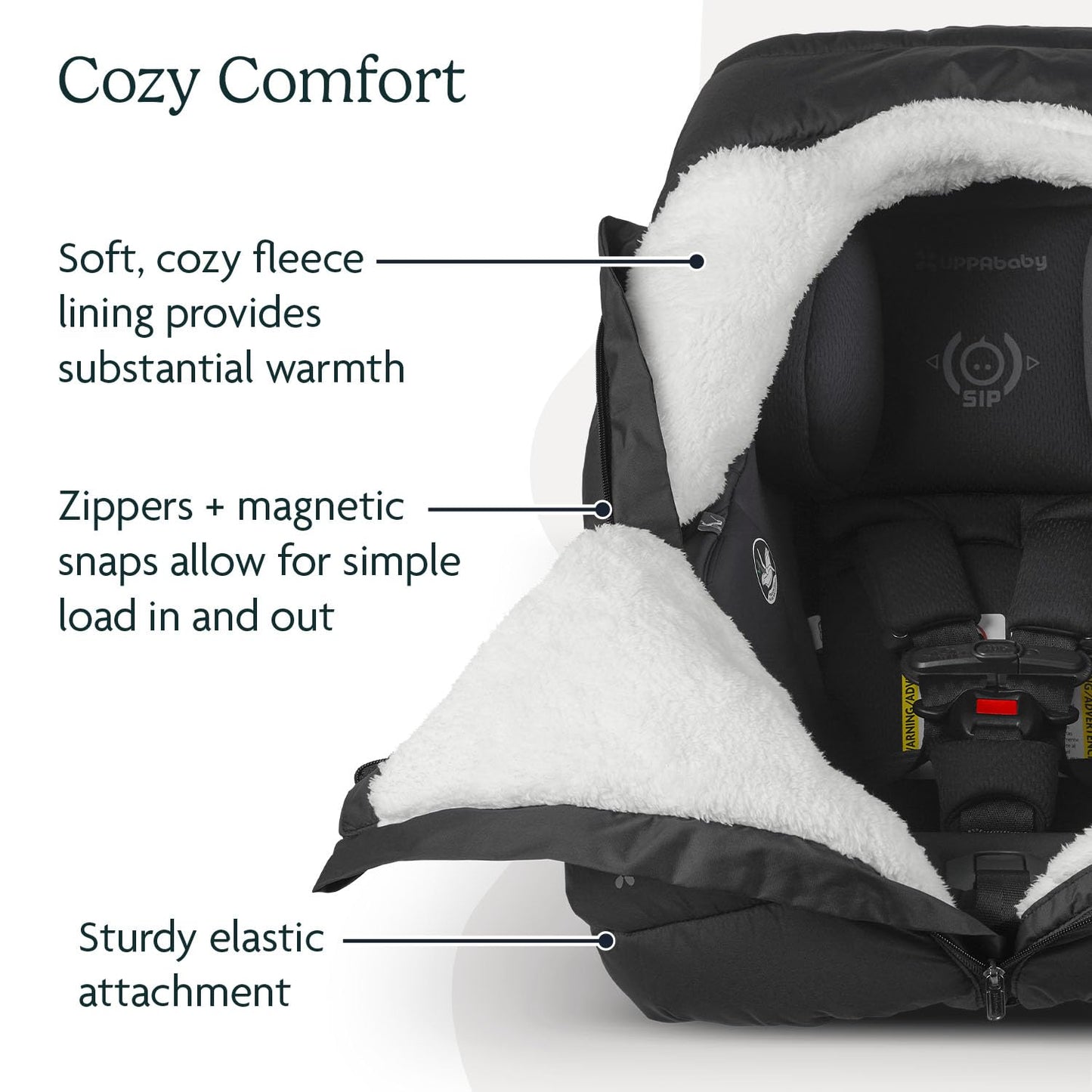 Uppababy Cozyganoosh For Aria And Mesa Infant Car Seat Carriers/Easily Attaches To Aria, Mesa, Mesa V2, Mesa Max/Ultra-Plush, We