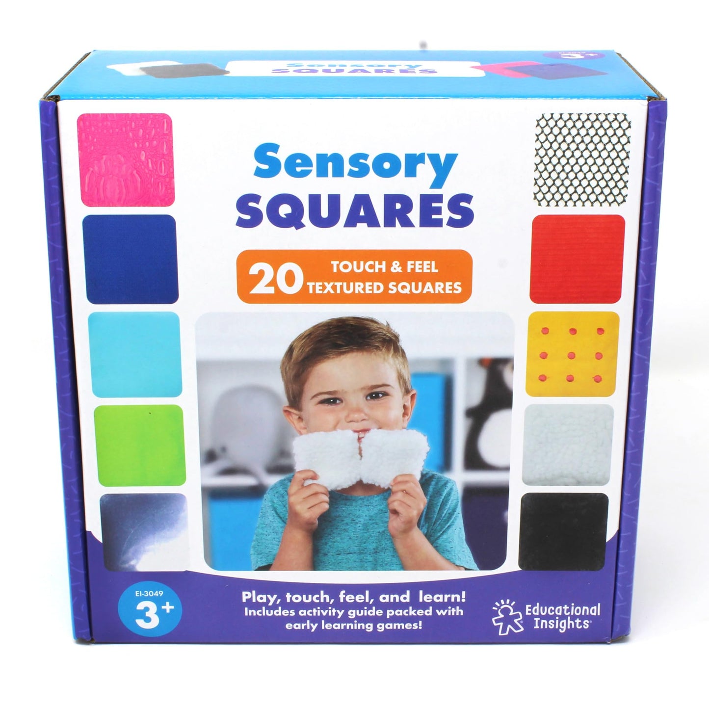 Educational Insights Sensory Squares - Sensory Toys for Toddlers, Textured Bean Bags for Classroom, Toddler Classroom Must Haves