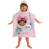 Gabby'S Dollhouse Beach Bath Hooded Poncho Towel For Kids 100% Cotton Heart Pandy Paw Mercat Cakey Cat Fairy Gift For Girls Boys