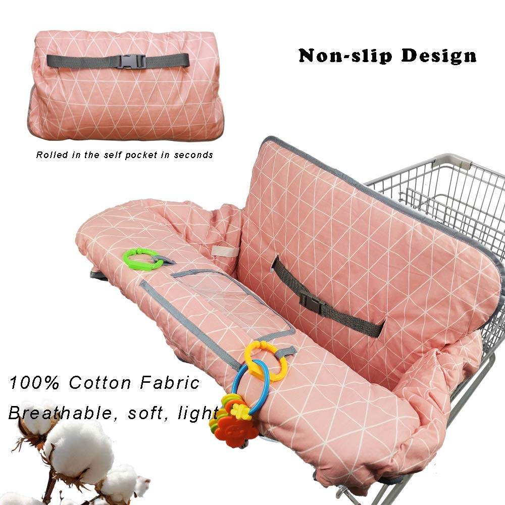 Shopping Cart Covers For Baby Girl, Cotton High Chair Cover, Toddler Grocery Cart Cushion, Infant Cart Cover For Babies Girl, Ma