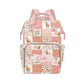 Personalized Highland Cow Pink Diaper Bag with Name - Custom Baby Bag, Nursing Tote Backpack for Mom, Custom Name Mommy Daypack,