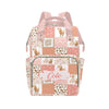 Personalized Highland Cow Pink Diaper Bag with Name - Custom Baby Bag, Nursing Tote Backpack for Mom, Custom Name Mommy Daypack,