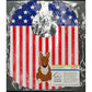Carolines Treasures Patriotic USA Baby Bib, Bull Terrier Red, Large