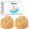 Naroa Natural Baby Bath Sponge In Gift Box | Premium Soft Wool Sea Sponge For Babies | Newborn Bath Time Essentials | Sustainabl