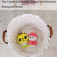LANgYASHAN Laundry Basket canvas Fabric collapsible Organizer Basket for Storage Bin Toy Bins gift Baskets Bedroom clothes child