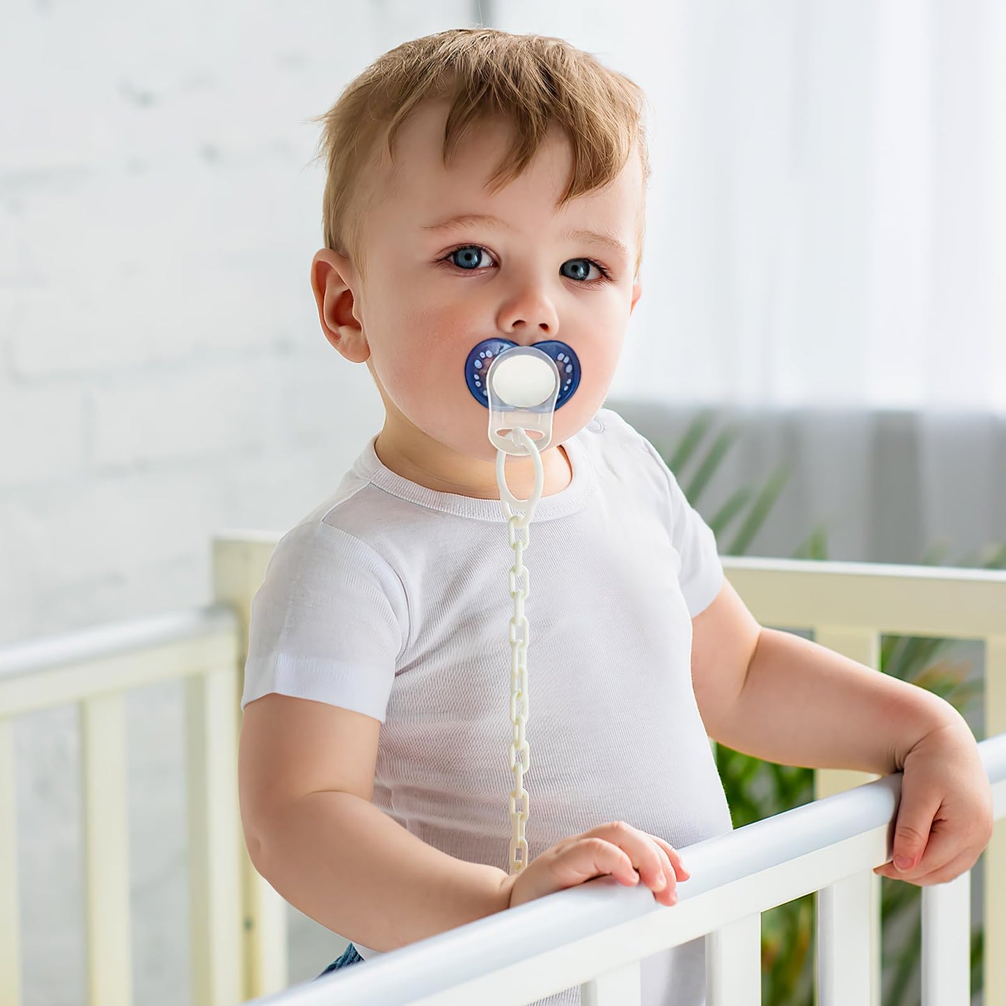 10 Pieces Silicone Adapter Rings Baby Holder And Clip Mam-Compatible (Soft &Transparent)